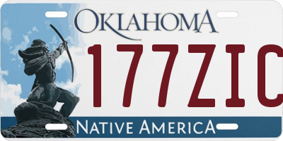 OK license plate 177ZIC