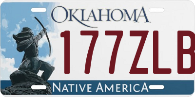 OK license plate 177ZLB