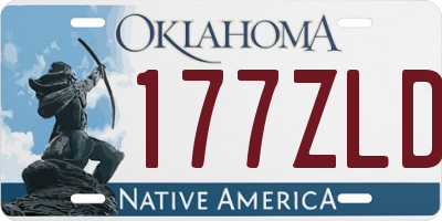 OK license plate 177ZLD