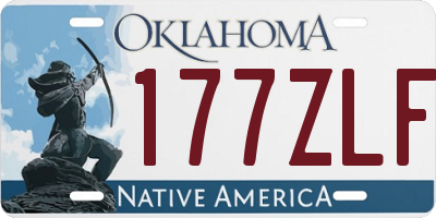 OK license plate 177ZLF