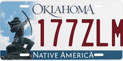 OK license plate 177ZLM