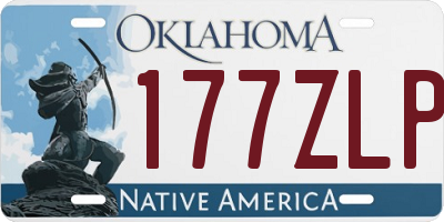 OK license plate 177ZLP