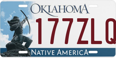 OK license plate 177ZLQ