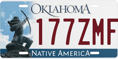 OK license plate 177ZMF
