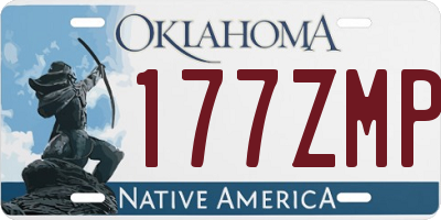 OK license plate 177ZMP