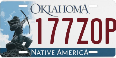 OK license plate 177ZOP