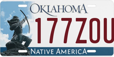 OK license plate 177ZOU