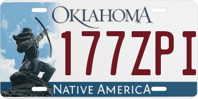 OK license plate 177ZPI