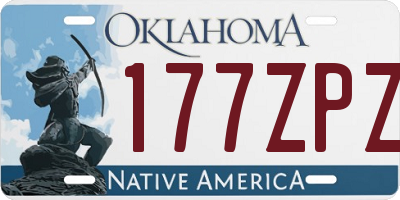 OK license plate 177ZPZ