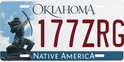 OK license plate 177ZRG