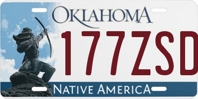 OK license plate 177ZSD