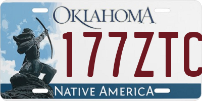 OK license plate 177ZTC