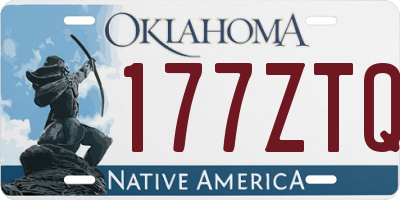 OK license plate 177ZTQ