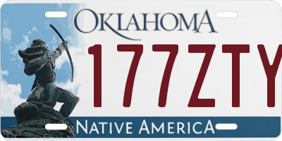 OK license plate 177ZTY