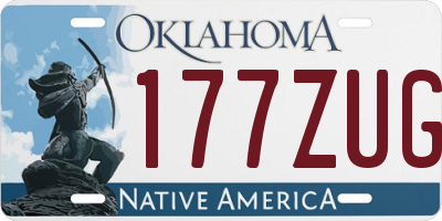 OK license plate 177ZUG