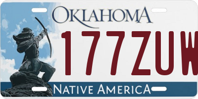 OK license plate 177ZUW