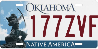 OK license plate 177ZVF