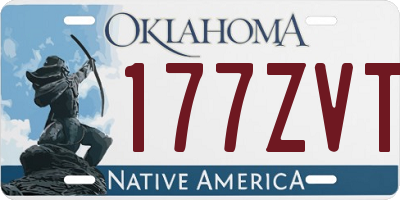OK license plate 177ZVT