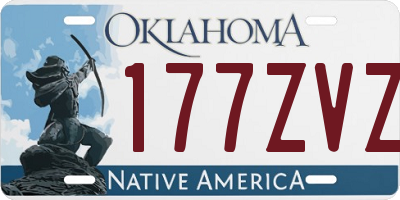 OK license plate 177ZVZ
