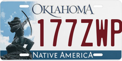 OK license plate 177ZWP