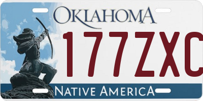 OK license plate 177ZXC