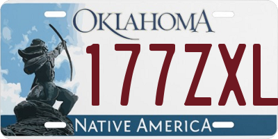 OK license plate 177ZXL