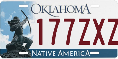 OK license plate 177ZXZ