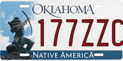 OK license plate 177ZZC