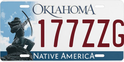 OK license plate 177ZZG