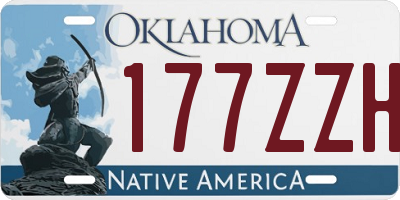 OK license plate 177ZZH