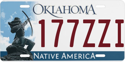 OK license plate 177ZZI