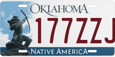 OK license plate 177ZZJ