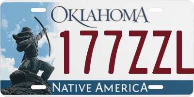 OK license plate 177ZZL