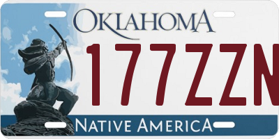 OK license plate 177ZZN
