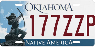 OK license plate 177ZZP