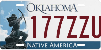 OK license plate 177ZZU