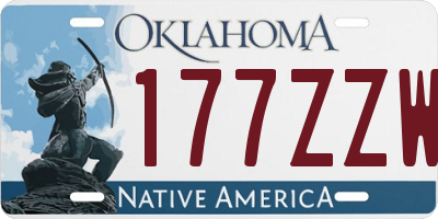 OK license plate 177ZZW