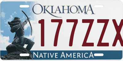 OK license plate 177ZZX