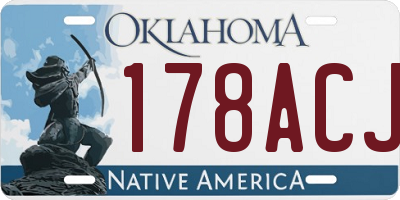 OK license plate 178ACJ