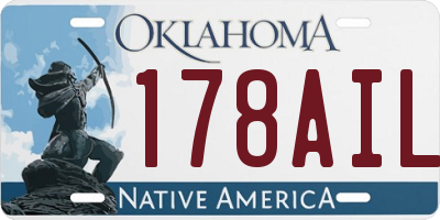 OK license plate 178AIL