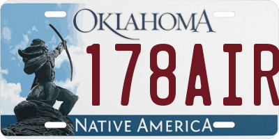 OK license plate 178AIR