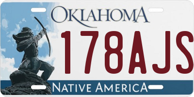 OK license plate 178AJS