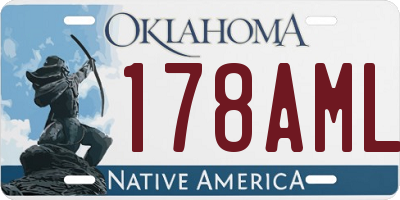 OK license plate 178AML