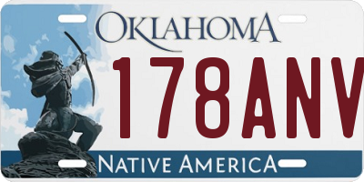 OK license plate 178ANV