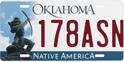 OK license plate 178ASN