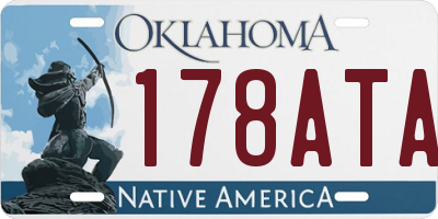 OK license plate 178ATA