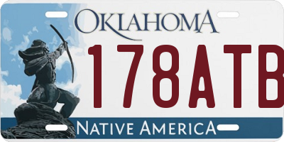 OK license plate 178ATB