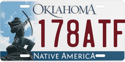 OK license plate 178ATF