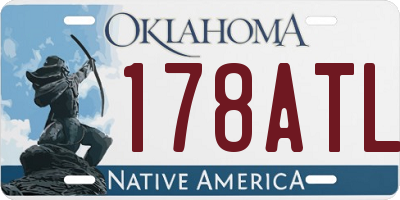 OK license plate 178ATL