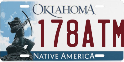 OK license plate 178ATM